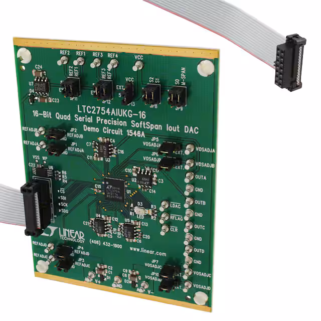 DC1546A Analog Devices Inc.  Cartes d'évaluation - Convertisseurs numériques-analogiques (DAC)